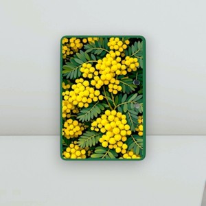 Nuevo Diseño de Flor Amarilla en Acrílico, Rectángulo para Extensiones de Pestañas, Personalizable con Logotipo, Forma de Corazón en U, Reutilizable - Product Image 1