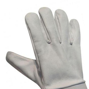 Gants de protection de travail en cuir de chèvre et croûte de vache, résistants à la chaleur et à l'abrasion, 14 pouces, pour soudage TIG/MIG, protection industrielle EPI - Product Image 4