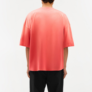 Nueva Camiseta Elegante y Transpirable con Lavado Ácido Coral, de Secado Rápido, Estilo Casual, Cuello Redondo, Tejido de Algodón, Hecha en Pakistán - Product Image 5