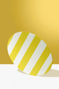 Salvamanteles redondo de MDF lacado con bloques de color brillantes, diseñado para espacios de comedor contemporáneos, colecciones de vajilla de marca privada. - Product Image 3