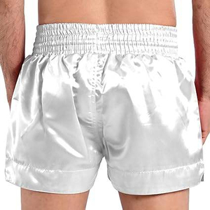 Shorts de MMA et Muay Thai pour adultes – Tenue d'arts martiaux, Boxer, Short de sport en satin élastique, Séchage rapide, Respirant, à fermeture frontale - Product Image 2