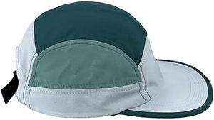 Gorra de Béisbol Unisex de 5 Paneles, Tejido de Malla Transpirable e Impermeable, Ajustable con Cierre a Presión, Diseño de Bloques de Color, para Uso Casual al Aire Libre - Product Image 4