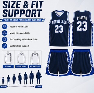 Ensemble d'uniformes de basketball personnalisés : Maillot et short sublimés avec logo d'équipe, nom, numéro, école, club, vêtements de sport pour jeunes, commande en gros - Product Image 5