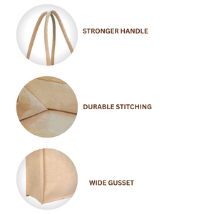 Bolsa de Compras Reutilizable JUCO con Logotipo Personalizado, Resistente al Agua, Bolsa de Supermercado Resistente para Uso en Supermercados, Comercios y Promociones - Product Image 3