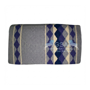 Manta para Silla de Montar Western 100% Lana de Nueva Zelanda para equitación y entrenamiento disponible en tamaño y color personalizables - Product Image 1
