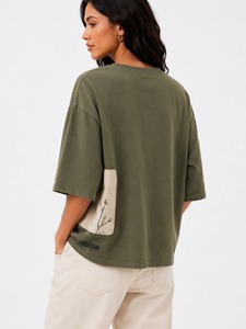Women's Oversized Casual T-Shirts Summer Breathable Quick Dry Eco-Friendly Polyester/Cotton <b>Blend</b> OEM Service - Product Image 6