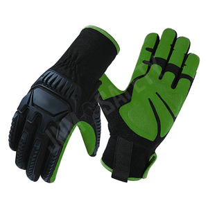 ถุงมือช่างป้องกันการสั่นสะเทือน ป้องกันการบาด ทนทาน ระบายอากาศได้ดี ผลิตจากสแปนเด็กซ์ ป้องกันแรงกระแทก หนังสังเคราะห์ ซับในสเปกตร้า - Product Image 2