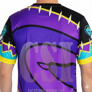 เสื้อกีฬาโพลีเอสเตอร์ 100% แบบสั่งทำพิเศษ ผลิตจากผ้าโพลีเอสเตอร์ 100% สำหรับผู้ชาย ด้วยเทคนิคการพิมพ์แบบซับลิเมชั่น - Product Image 6