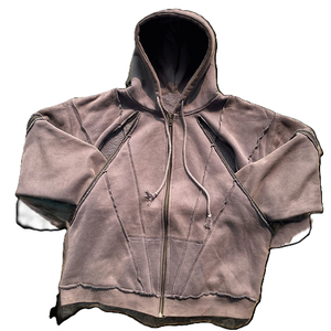 Sudadera con Capucha Rosa, Unisex, Holgada, Informal, de Algodón French Terry, con Bolsillos, para Otoño - Product Image 4