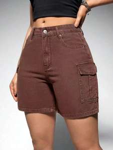 Customized Design Breathable Wholesale Women <b>Shorts</b> Breathable high waist women denim <b>shorts</b> slim fit women denim <b>Shorts</b> - Product Image 4