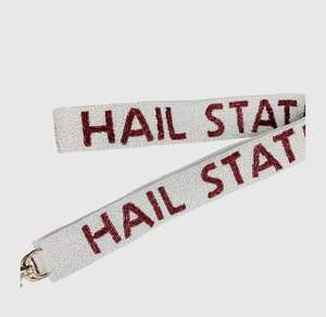 Sangles de sac à bandoulière perlées personnalisées, ceinture de sac perlée unique, pièces et accessoires de sac tendance, sangle design football Touch Down - Product Image 2