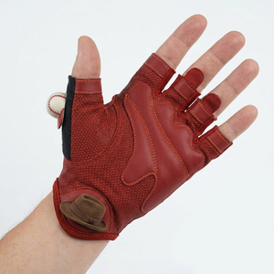 Gants de sport en cuir demi-doigts pour entraînement, musculation, fitness, unisexe - Product Image 1