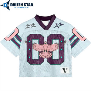 เสื้อฟุตบอลตาข่ายระบายอากาศ ป้องกันรังสียูวี แห้งเร็ว ต้านเชื้อแบคทีเรีย สำหรับทุกเพศ พร้อมสกรีนชื่อทีมแบบซับลิเมชั่น แขนสั้น - Product Image 5