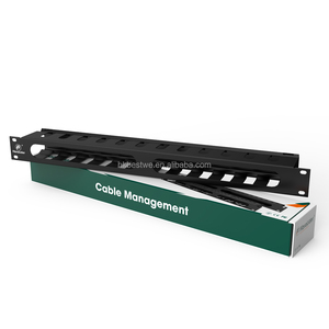 Organizador de Cables de Red de Acero Laminado en Frío de Alta Calidad, 1U, 19 Pulgadas, Montaje en Rack Horizontal, en Existencia - Product Image 2