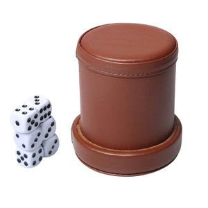 Vaso para Dados de Cuero PU Clásico Deportivo Premium Profesional OEM para Adolescentes con Logotipo Personalizado para Fiestas y Bares, Venta al por Mayor - Product Image 1
