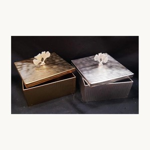 Juego de Cajas Metálicas para Frutos Secos, Elegante y Novedoso, Juego de Cajas Premium Personalizadas para Servir Alimentos con Tapa, para Empaque de Regalos de Lujo - Product Image 3