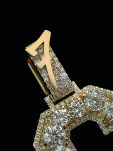 Cadena de Plata de Ley 925 Sólida con Letra Inicial G Personalizada, Joyería Unisex de Moissanita de Moda Hip Hop, Cadena con Nombre Certificado - Product Image 5