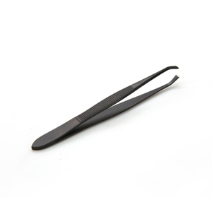 Professional Stainless Steel Slant Tip Eyebrow Tweezers with Custom Logo Non Slip Grip Precision Beauty <b>Tool</b> - Product Image 1