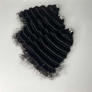 มัดผมขนาด8-40นิ้วไม่ผ่านกระบวนการทางเคมีทุกสีไม่หลุดร่วง - Product Image 1