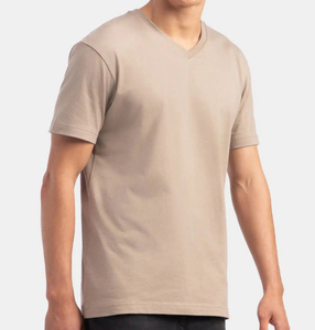 T-shirt en coton de qualité supérieure pour homme, coupe classique, uni, décontracté, manches courtes, col rond, pour tenue quotidienne d'été, OEM ODM personnalisé - Product Image 4