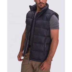 Ropa DE TRABAJO deportiva de invierno personalizada para hombre, chaleco acolchado de nailon 100% con cuello levantado cálido, ropa de abrigo con cremallera, acolchado y transpirable - Product Image 1