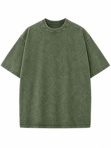 Camiseta de Hombre, Cuello Redondo, Manga Corta, Corte Regular, 100% Algodón, Antiarrugas, Secado Rápido, Transpirable, Informal, Tejido de Punto, 280g, Digital - Product Image 1