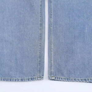 Jeans Anchos de Mezclilla Elástica para Hombre, Cómodos, Transpirables, Ecológicos, Personalizables, OEM, Superventas, Estilo Vintage - Product Image 5