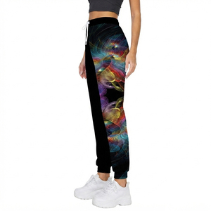 Pantalon de jogging léger pour garçons, imprimé numérique intégral motif loup anime, taille élastique personnalisée, séchage rapide, décontracté, pour la gym et la course - Product Image 4