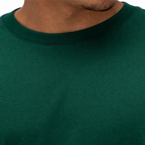 Camiseta de Hombre Oversize Lisa de Manga Corta de Algodón Casual de Corte Holgado con Cuello Redondo de Color Sólido de Tela Suave Moderna y Elegante para Hombre - Product Image 4