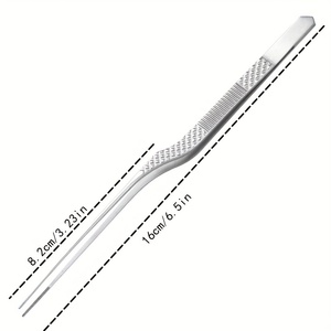 Precision Stainless Steel Ear Cleaning Tweezer 16cm/6.5in Curved Ear Wax <b>Removal</b> Forceps Hygiene Care <b>Tool</b> - Product Image 1