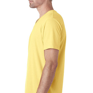 T-shirt unisexe de qualité pour homme, col en V, respirant, séchage rapide, manches courtes, service de logo personnalisé OEM, t-shirt pour homme - Product Image 2