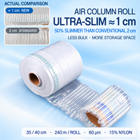 Rouleau de film à bulles PA/PE ultra-mince pour emballage protecteur, matériau gonflable en plastique pour sacs, colonnes d'air