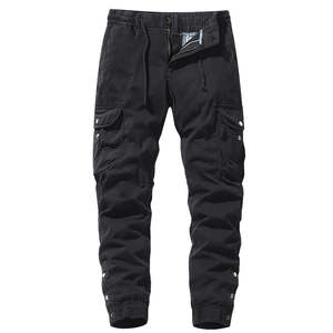 Pantalones de Invierno para Hombre, Talla Grande, Estilo Cargo, Cómodos, con Múltiples Bolsillos, de Poliéster/Algodón, con Puños Largos, OEM - Product Image 1