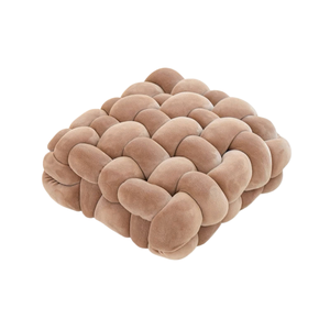 Coussin de siège tressé et oreiller décoratif – 30 × 33 × 12 cm, quatre couleurs - Product Image 3
