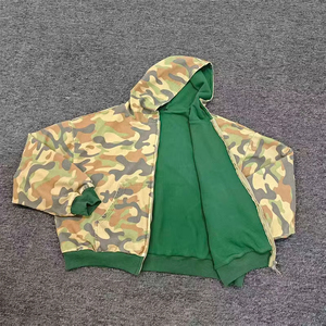 เสื้อฮู้ดผ้าฟลีซคอตตอน 100% สีเทาเข้มสำหรับผู้ชาย  แบบสั่งทำพร้อมปักโลโก้  สำหรับล่าสัตว์  แขนยาว  ขายส่ง  พรีออเดอร์ - Product Image 3