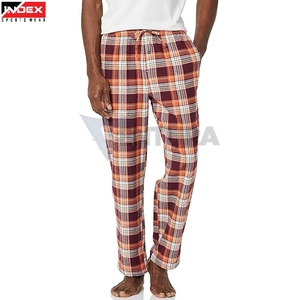 Bulk Order USA Flannel <b>Trouser</b> <b>Men</b> Plaid Pants Soft Cotton <b>Elastic</b> Waist Lounge Wear Manufacturer - Product Image 1
