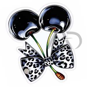 Soporte para Extensiones de Pestañas de Acrílico con Diseño de Lazo de Cereza Negra, Logotipo Personalizado, Sostenible, con Estampado de Leopardo, OEM - Product Image 4