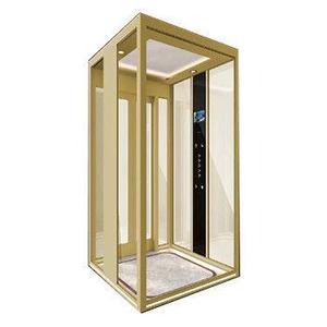 Ascensore Idraulico per Villa con Vetro Panoramico e Pavimento in PVC, Elevatore Passeggeri Personalizzabile per Uso Residenziale, Ascensore Domestico a Fossa Bassa - Product Image 6
