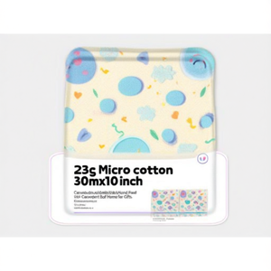 Juego de Toallas de Microfibra de Algodón de 23g, 30x30 Pulgadas, Suaves y Absorbentes, para Baño, Manos y Cara, con Diseño de Dibujos Animados Personalizado, para el Hogar, Niños y Regalos - Product Image 2