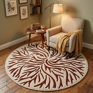 Handmade Embroidered Round Placemat Beaded Table Mat Floral <b>Cushion</b> <b>Pad</b> for Home Dining Events - Product Image 3