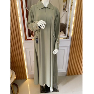 Long Niqab Eid Ramadan Traditional Muslim One Layer Full Cover Breathable Crepe Women <b>Islamic</b> Prayer Long Niqab - Product Image 4