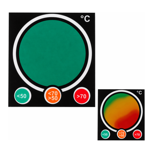 Brady Self-Adhesive Temperature Indicating <b>Labels</b> 50C-70C <b>Waterproof</b> for Equipment Overheat Monitoring - Product Image 2