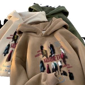 Sudadera con Capucha de Invierno Estilo Coreano Vintage para Hombre, Gruesa, Felpa, 100% Algodón, Talla Grande, Manga Larga - Product Image 4