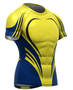 Wholesale Men Sportswear T Shirt Breathable Fitness Training Running Shirt - Product Image 1
