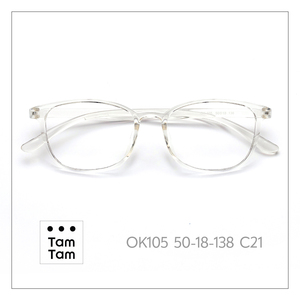 แว่นตา Tam Tam Unisex Oval Full-Rim OK105 50-18-138 C1 น้ำหนักเบาป้องกันรังสียูวีสไตล์คลาสสิก - Product Image 6