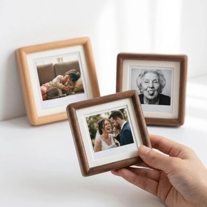 Marco de Fotos de Madera Sólida, Ecológico, Creativo, Hecho a Mano, Duradero, Ligero, Mini, de Sobremesa, Rústico, Minimalista, con Forma Personalizada - Product Image 5