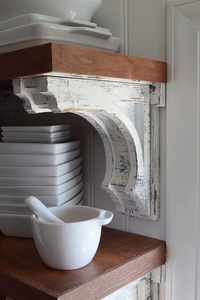 Factory Custom Wooden Corbels Solid Wood Cabinet Brackets Decorative Furniture Corbels OEM Export Supplier Solid Wood Corbels - Product Image 2