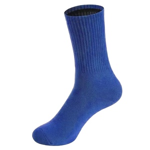 Crew <b>Socks</b> Solid Color 100% Cotton Breathable Knitted for Adults Autumn Casual Wear - Product Image 2