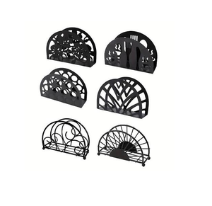 Portarrollos de Metal, Portarrollos Multifuncional de Hierro Fundido, Portarrollos Moderno de Color Negro, Precio Superior - Product Image 2
