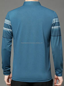 Meilleure vente T-shirt pour homme prix de gros Logo sur mesure polos longs à séchage rapide, polos pour hommes - Product Image 4